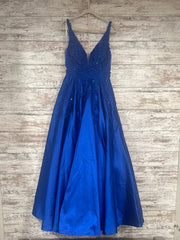 ROYAL BLUE A LINE GOWN (NEW)