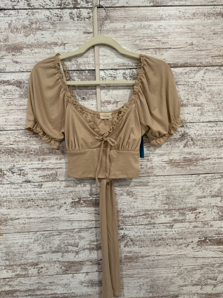 TAN CROP TOP (NEW) $50