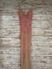 PINK SPARKLY LONG DRESS (NEW)