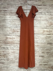 RUST COLORED LONG DRESS (NEW)