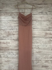 BLUSH SPARKLY LONG DRESS