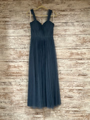 BLUE A LINE GOWN