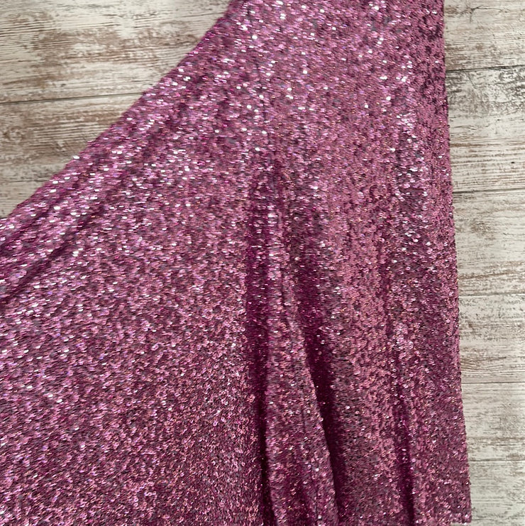 PINK FULL SEQUIN LONG DRESS