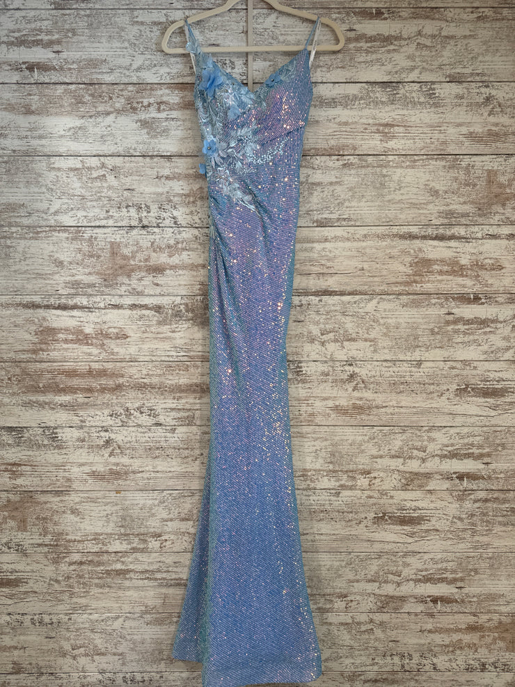 BLUE SPARKLY LONG DRESS (NEW)