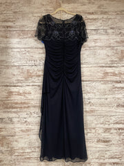 NAVY LONG EVENING GOWN