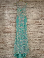 BLUE SPARKLY LONG DRESS (NEW)