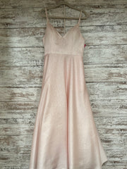 PINK SPARKLY A LINE GOWN