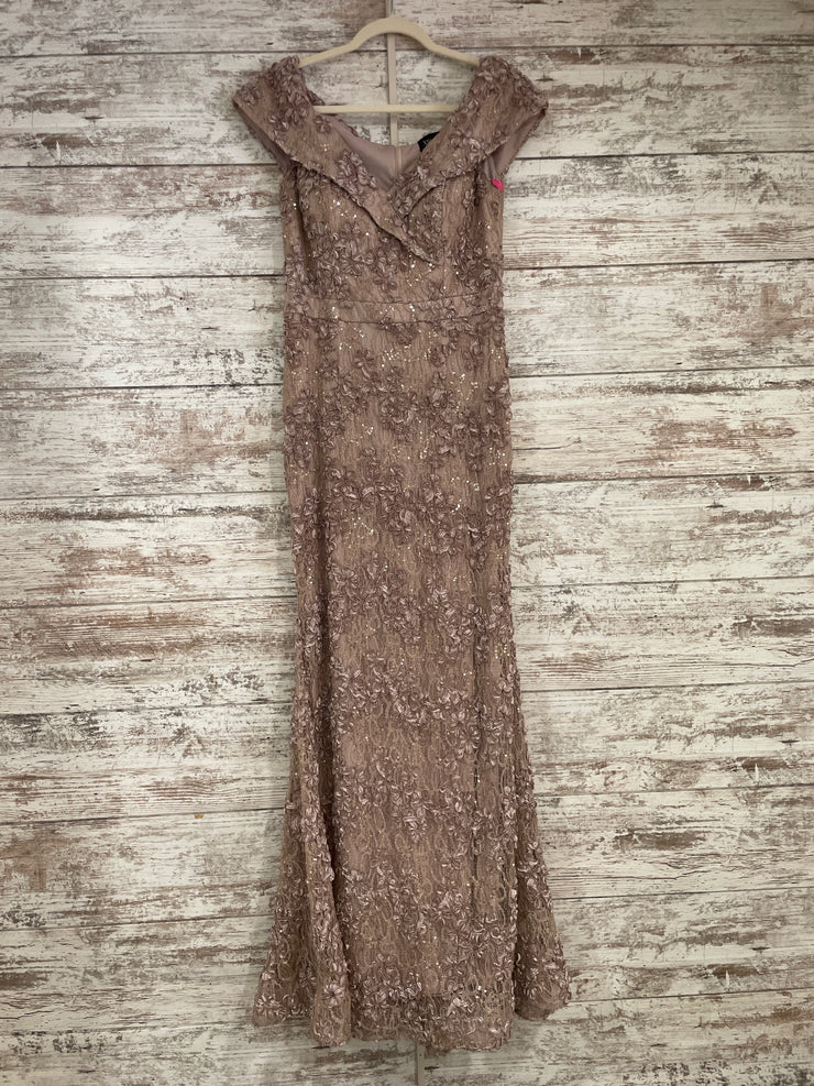 BLUSH SPARKLY LONG EVENING GOW