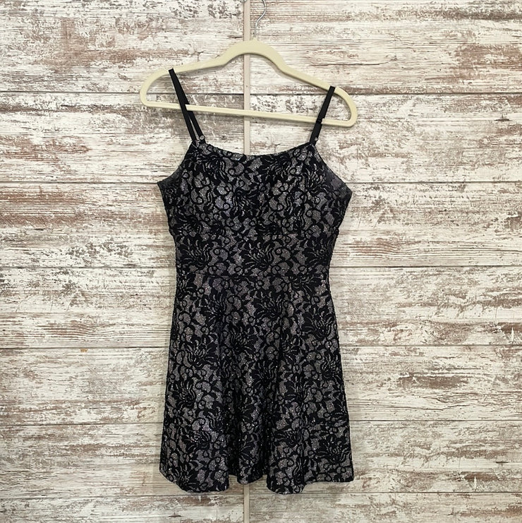 BLACK/SILVER SHORT DRESS