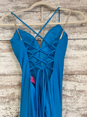 BLUE LONG EVENING GOWN (NEW)