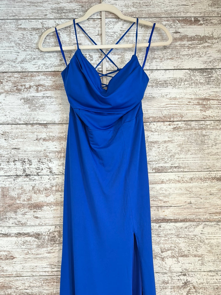 ROYAL BLUE LONG DRESS (NEW)