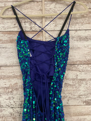 ROYAL BLUE SEQUIN DRESS (NEW)