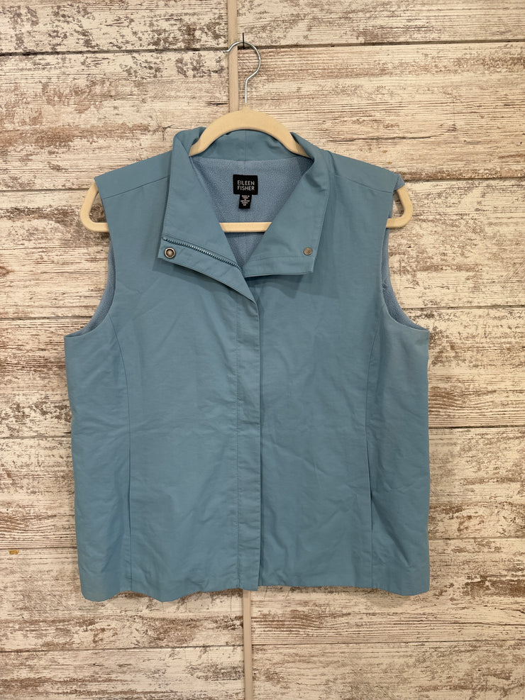 BLUE ZIP UP VEST $298