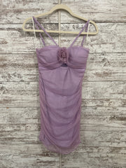 LAVENDER SPARKLY SHORT DRESS