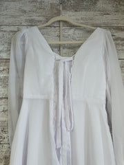 WHITE LONG EVENING GOWN (NEW)