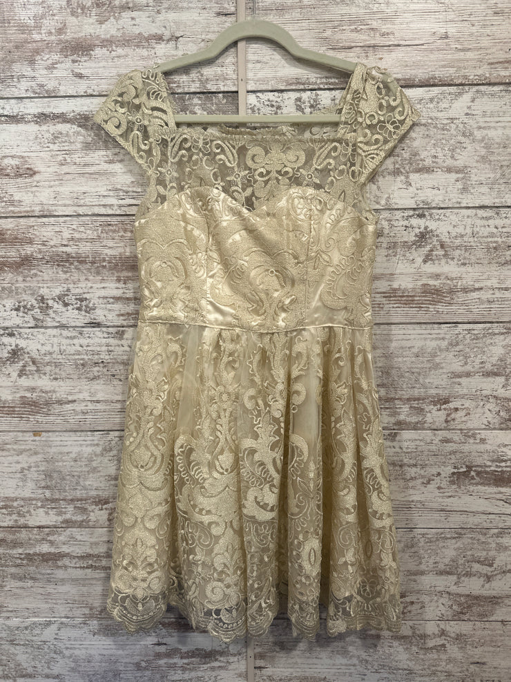 GOLD SPARKLY SHORT DRESS