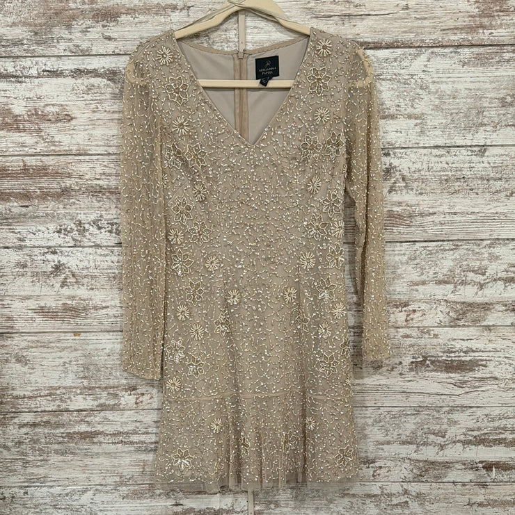 TAN SEQUIN SHORT DRESS