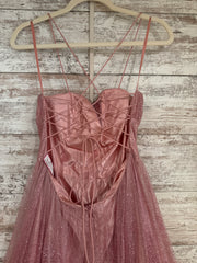 PINK SPARKLY A LINE GOWN (NEW)