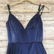 NAVY A LINE GOWN