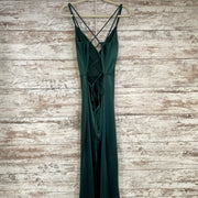 GREEN LONG EVENING GOWN