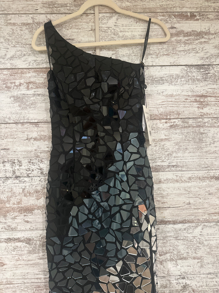 BLACK/SILVER MIRROR DRESS-NEW