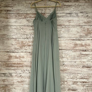 GREEN LONG EVENING GOWN