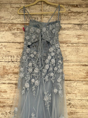 BLUE/FLORAL MERMAID GOWN