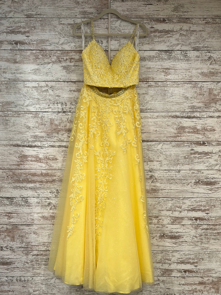 YELLOW 2 PC. PRINCESS GOWN