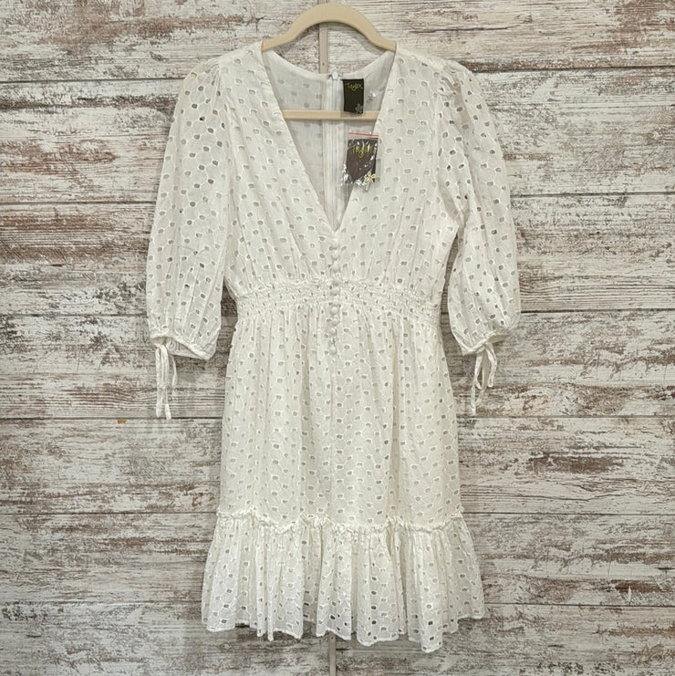 WHITE 100% COTTON DRESS (NEW)