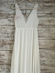 WHITE LONG EVENING GOWN (NEW)