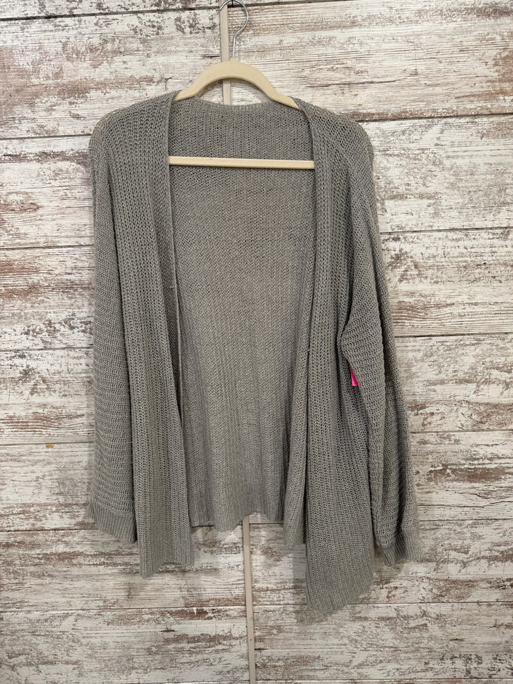 GRAY OPEN CARDIGAN