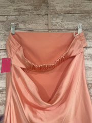 PEACH LONG EVENING GOWN
