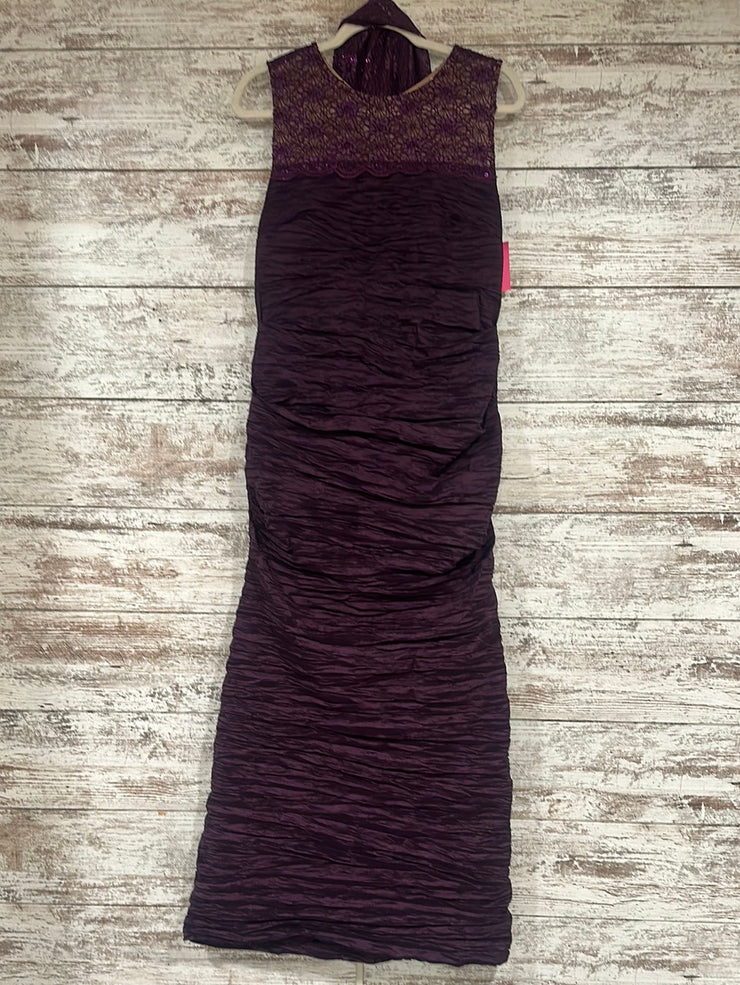 PURPLE 2 PC. LONG EVENING GOWN