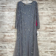 BLUE SEQUIN LONG DRESS (NEW)