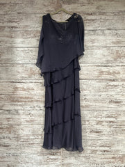 GRAY 2 PC. LONG DRESS SET