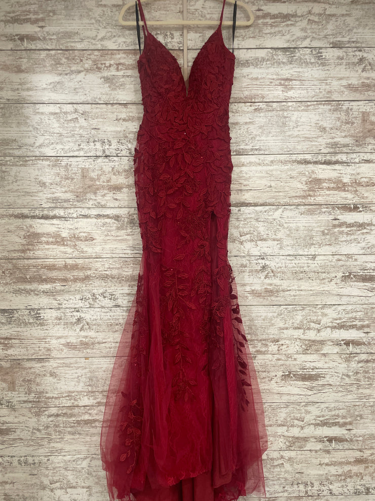 BURGUNDY/FLORAL MERMAID (NEW)