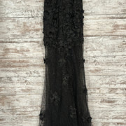 BLACK/FLORAL MERMAID GOWN