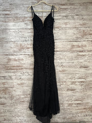 BLACK/FLORAL LONG DRESS (NEW)