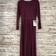 BURGUNDY LONG EVENING GOWN-NEW