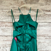 GREEN LONG EVENING GOWN