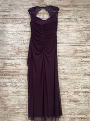 PURPLE LONG EVENING GOWN