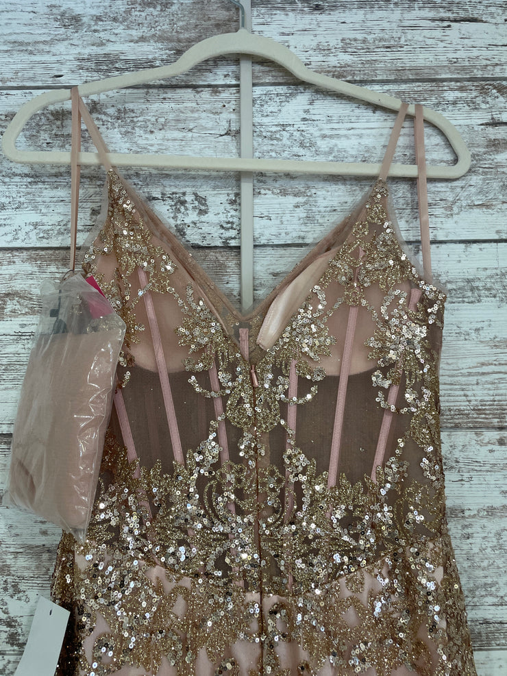 PINK/GOLD SPARKLY MERMAID- NEW