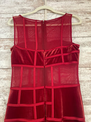 RED VELVET LONG DRESS