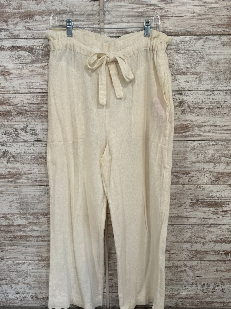 IVORY GAUZE PANTS