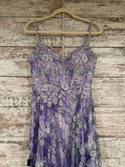 PURPLE/WHITE SPARKLY A LINE