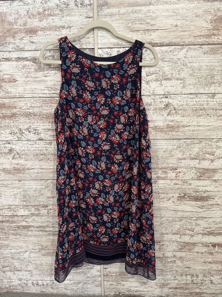 NAVY/FLORAL SHORT DRESS $138