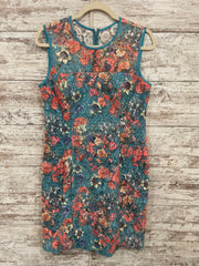 TEAL/ORANGE SHORT DRESS $169