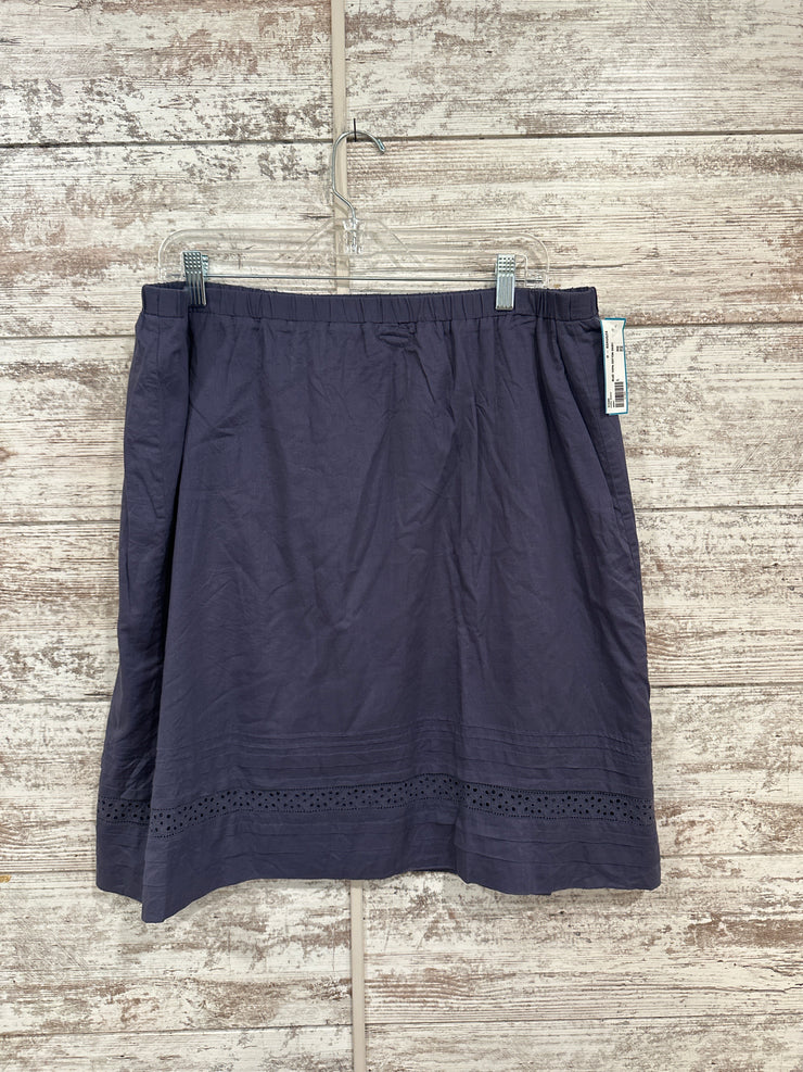 BLUE 100% COTTON SKIRT