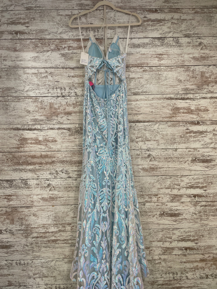 BLUE SPARKLY LONG DRESS (NEW)