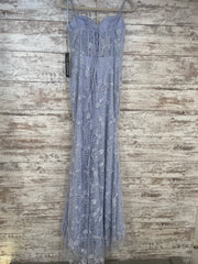 LAVENDER BEADED LONG DRESS-NEW